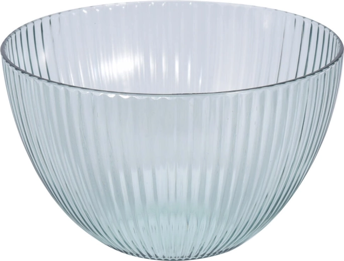 Plastová miska s prúžkami 14 cm, transparentná