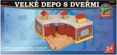 Maxim veľké depo pre vláčiky s dverami