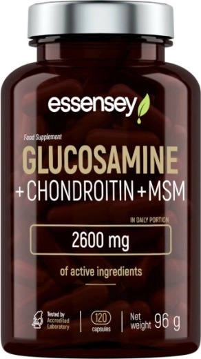 Essensey glukozamín + chondroitín + MSM (120 kapsúl)
