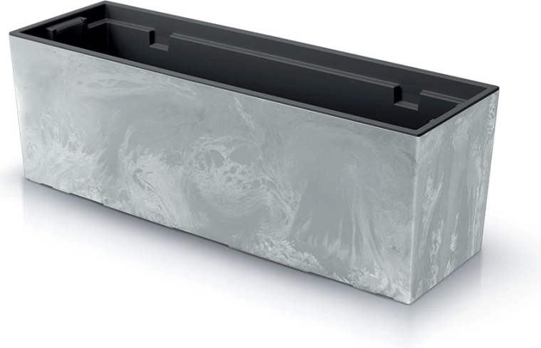 Truhlík URBI Case betónový efekt s vložkou 77 cm