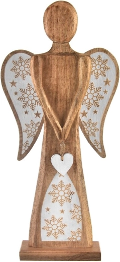 Vianočná dekorácia anjel Mango White 60 cm