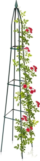 Vilde záhradný obelisk pre popínavé rastliny zelený 190 cm
