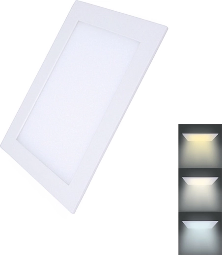 Solight LED mini panel CCT podhľadový štvorcový 12 W 900 lm