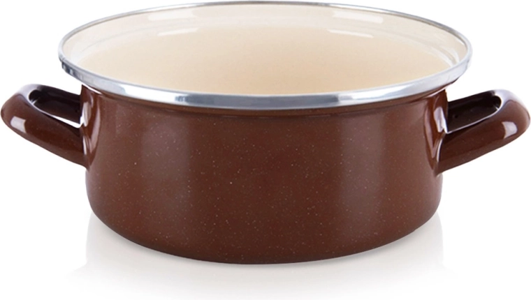 Smaltovaný hrniec Brown 18,5 cm, 1,6 l
