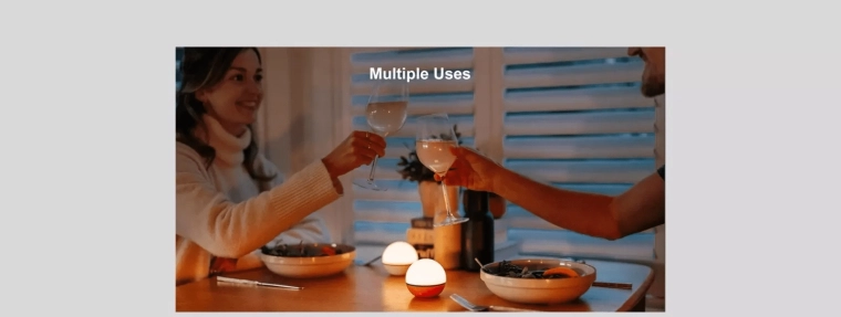 Olight Obulb Plus White prenosná inteligentná LED lampička s Bluetooth a magnetickým nabíjaním