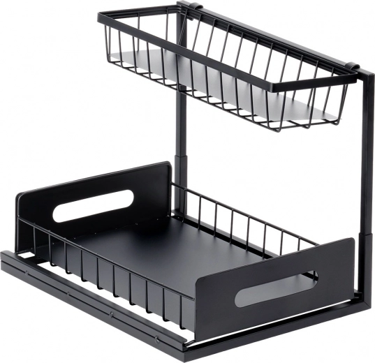 Stabilná kovová konštrukcia v čiernej farbe