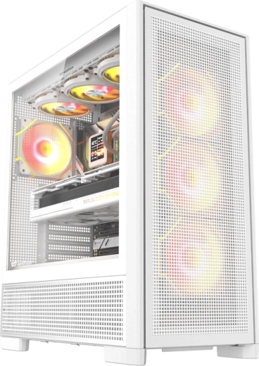 Počítačová skriňa DarkFlash AirNova biela s 3 ventilátormi