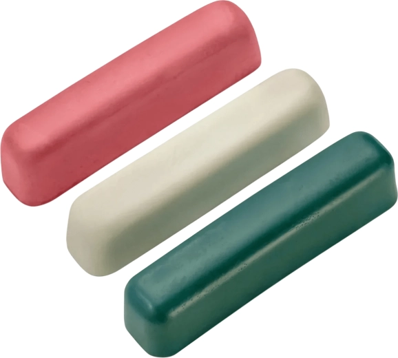Sada leštiacich pást BEAVERCRAFT P03, 3× 25 g (zelená, červená, biela)
