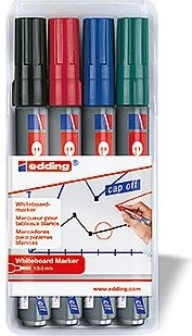 Popisovače na biele tabule Edding 250 – sada 4 ks
