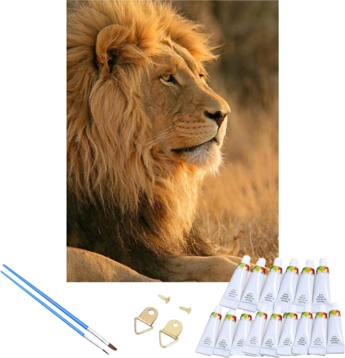 Motív leva a rám na okamžité zavesenie