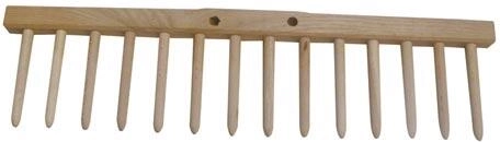 Drevené hrable bez násady 48 cm, 14 kolíkov
