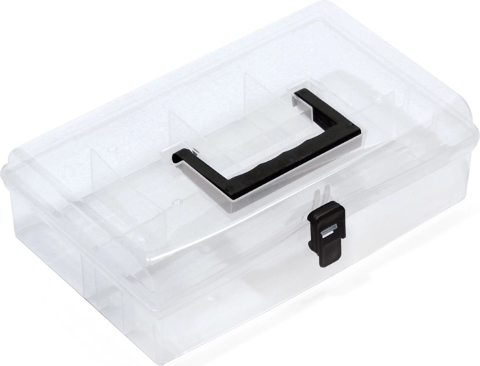 Plastový organizér NUN s priehľadným vekom 295 × 180 × 85 mm
