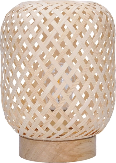 Solight ratanová LED lucerna s teplým bielym svetlom 19 cm
