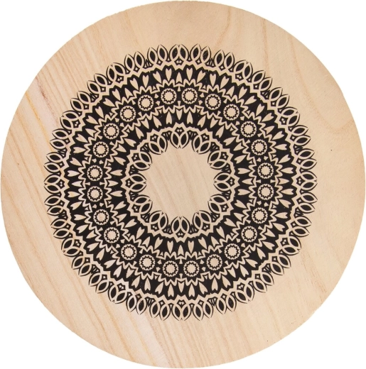 Drevená podložka pod hrniec Mandala 20 cm
