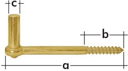Držiak čapu 10 × 106 mm z pozinkovanej ocele