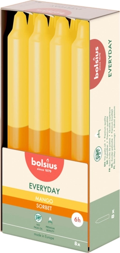 Vonná kónická sviečka mango 180 × 21 mm - 1 kus