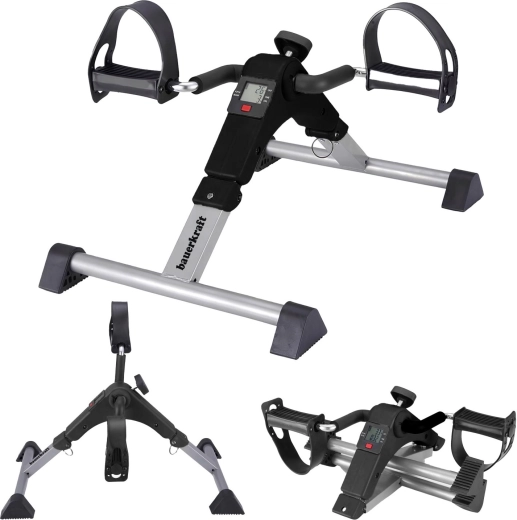 Skladací rehabilitačný rotopedový rotor 2v1 s LCD displejom čierny