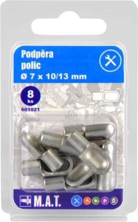 Podpery políc 7 × 10/13 mm (8 ks)