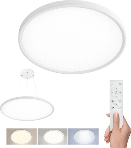 Solight LED stropné svietidlo Estela White UGR s diaľkovým ovládačom 40 W 4300 lm 50 cm