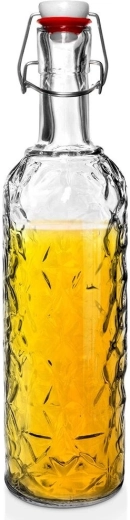 Sklenená fľaša s klipom 1,1 l