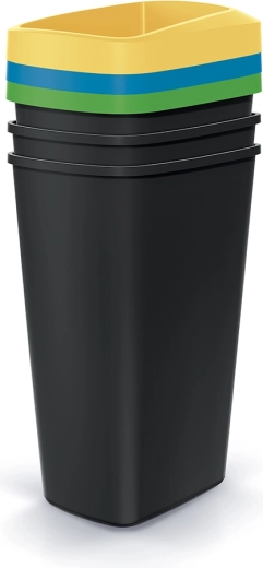 Sada odpadkových košov Compacta Q Drop 3×45 l