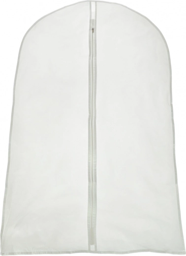 Ochranný obal na odevy 60 × 100 cm so zipsom – Priehľadný