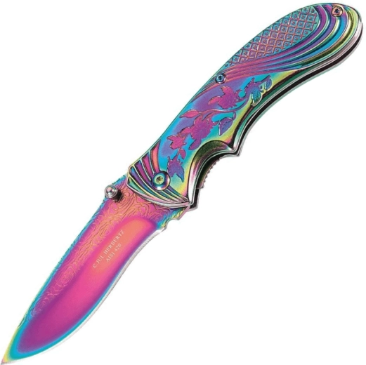 Herbertz Rainbow zatvárací vreckový nôž 8 cm, dúhový