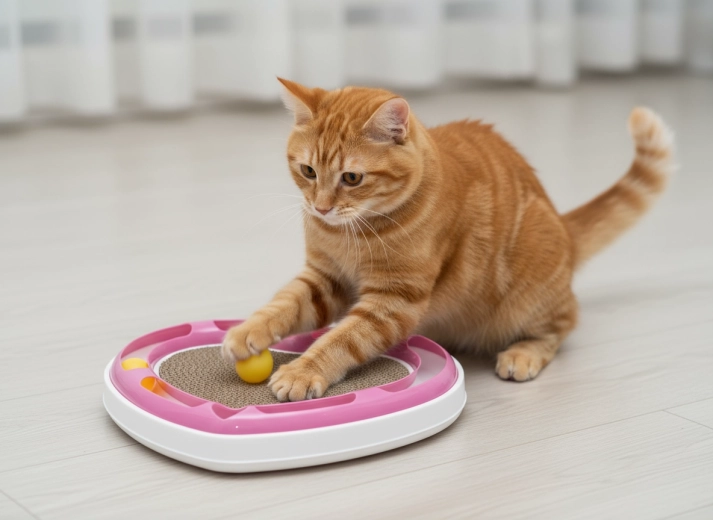 Interaktívna koľajnica s loptičkami