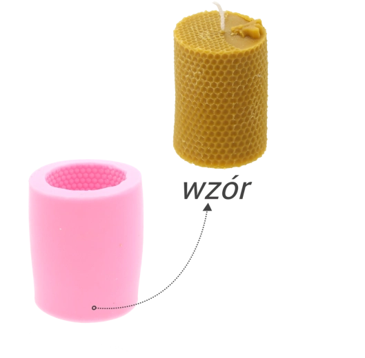 Silikónová forma na sviečky valec s včelou