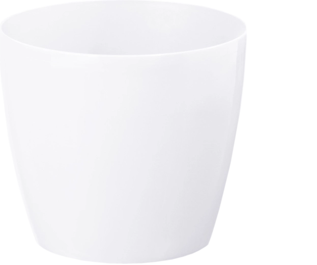 Obalová miska na kvetináč Magnolia 15,5 cm biela