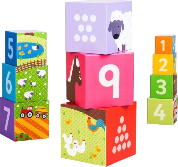 Didaktické kocky Farma od Bigjigs Toys