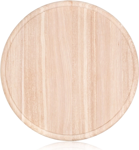 Okrúhle drevené doska s drážkou 26 cm BRILLANTE