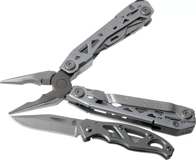Gerber Suspension NXT a Paraframe Mini – sada multifunkčných klieští a vreckového noža (15 funkcií)