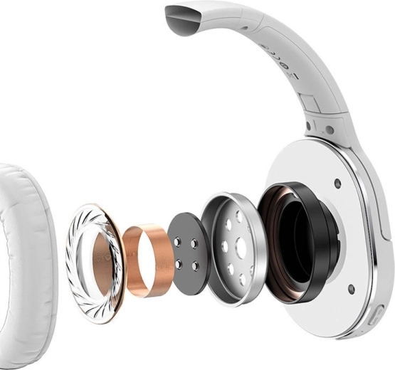 Silný zvuk a 40 mm meniče