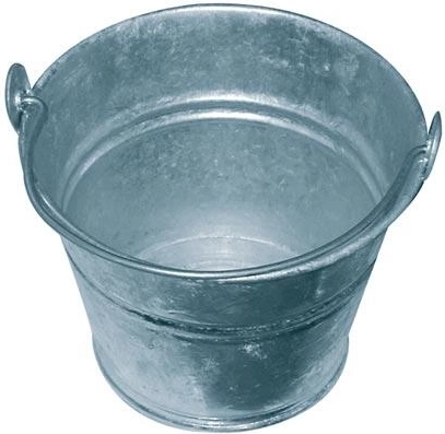 Mini vedro 1 l z pozinkovanej ocele