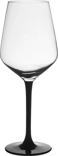 Poháre na červené víno Rubin black 370 ml 6 ks