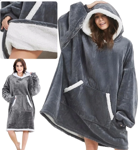 Hrejivá oversize mikina s kapucňou