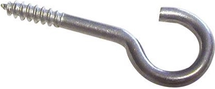Lustrový hák 80 mm lesklý – balenie 100 ks