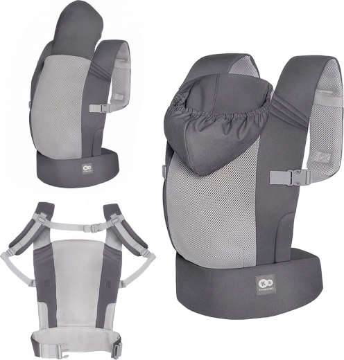 Ergonomické nosidlo Kinderkraft Carrybee sivé
