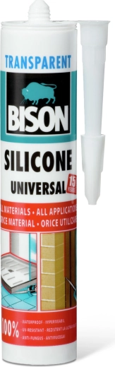 Bison univerzálny transparentný silikón 280 ml