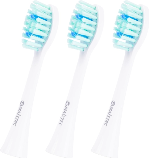 MalTec Toothie X1 biele náhradné hlavice k sonickej zubnej kefke 3 ks