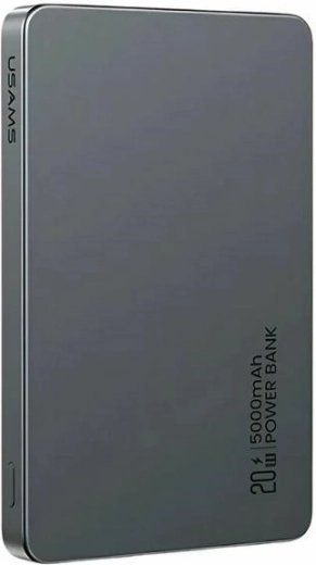 Magnetická powerbanka 5000 mAh 20W s MagSafe a PD, sivá