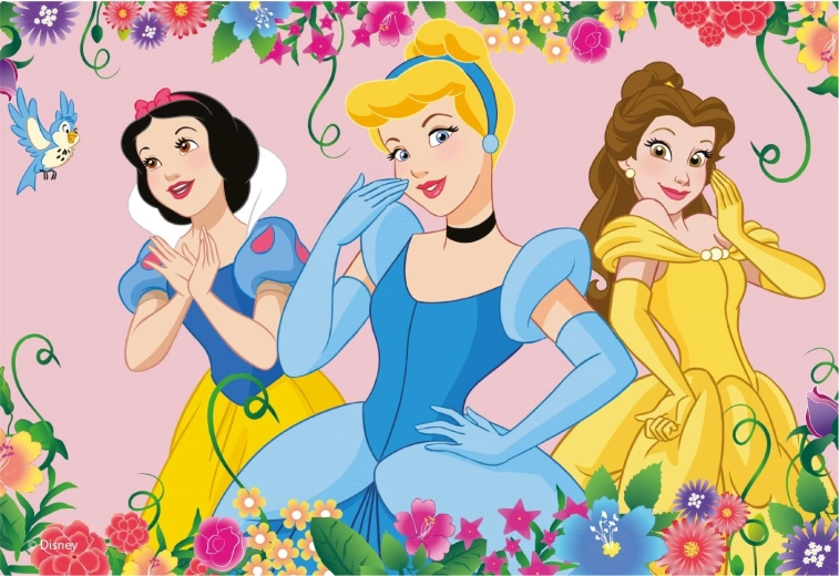 Puzzle Rozkvitnuté Disney Princezné