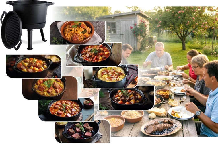 Veko 2 v 1: panvica aj grilovacia doska