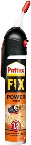 Pattex Power Fix DIY samospúšťacie montážne lepidlo do interiéru 250 g