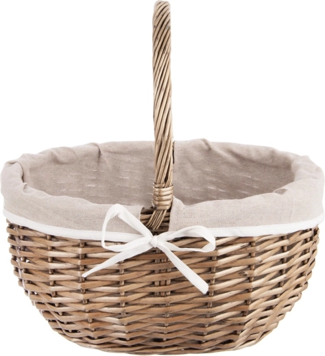 Pevné ručné pletenie z prírodného prútia