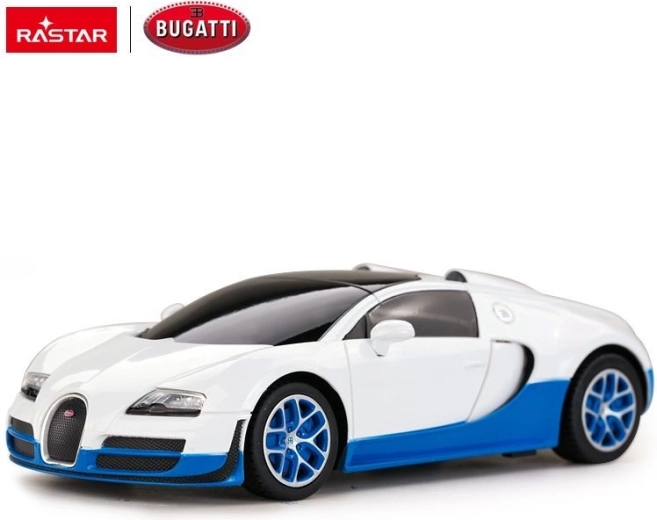 Bugatti Veyron Grand Sport diaľkovo ovládané auto Rastar 1:24 biele - 1 kus