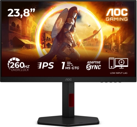 AOC 23,8" herný monitor Fast IPS 240 Hz s Pivotom