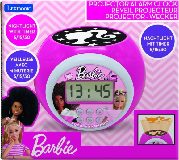 Detský budík s projektorom Barbie
