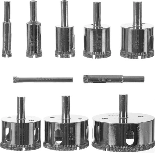 Sada diamantových vykružovacích koruniek 10 ks BIGSTREN